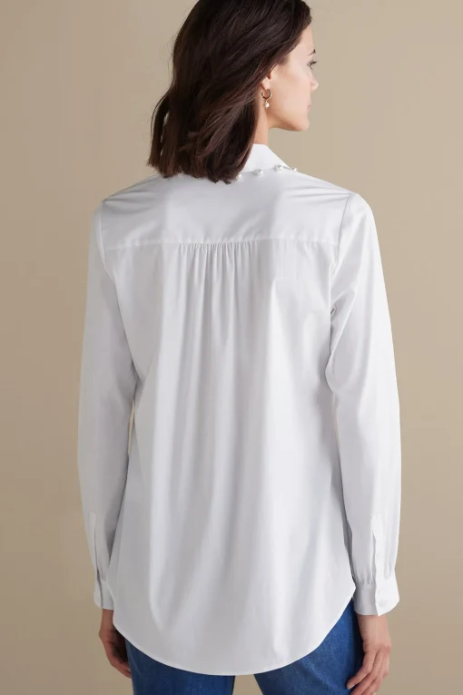 Soft Surroundings Everyday Styles | long sleeve-Rania Pearl Shirt