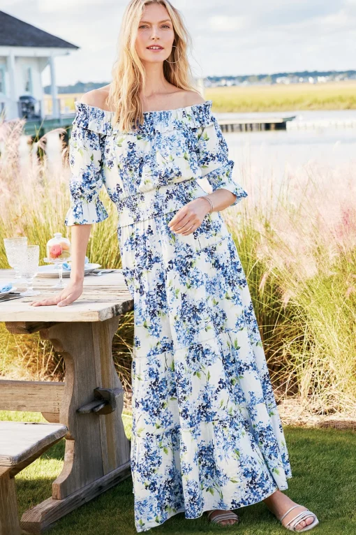 Soft Surroundings patterned | maxi-Rosana Maxi Dress