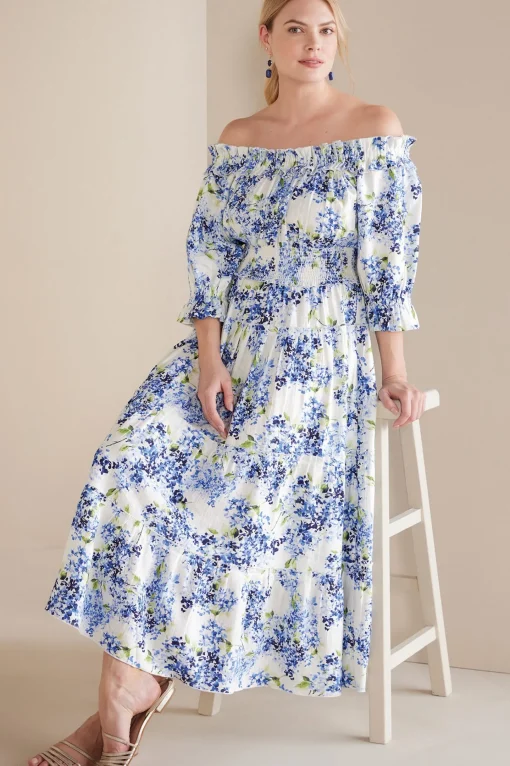 Soft Surroundings patterned | maxi-Rosana Maxi Dress