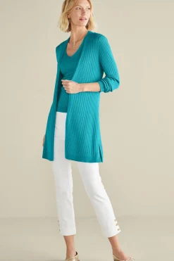 Soft Surroundings Everyday Styles | Vacation Shop-Soft Essential™ Ribbed Long Cardi