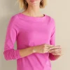 Soft Surroundings Soft Essential Styles | Into The Blues-Soft Essential™ SUPIMA® Long Sleeve Tee