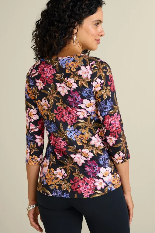 Soft Surroundings Soft Essential Styles | Feminine Flourish-Soft Essential™ SUPIMA® 3/4 Sleeve Tee