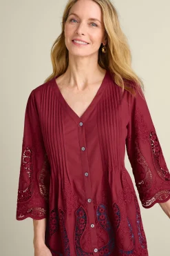Soft Surroundings Feminine Flourish | Vacation Shop-Trella Eyelet Top