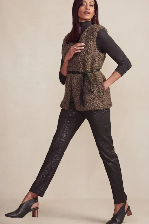Soft Surroundings leggings | full length-Ultimate Denim Animal Straight Leg Jeans
