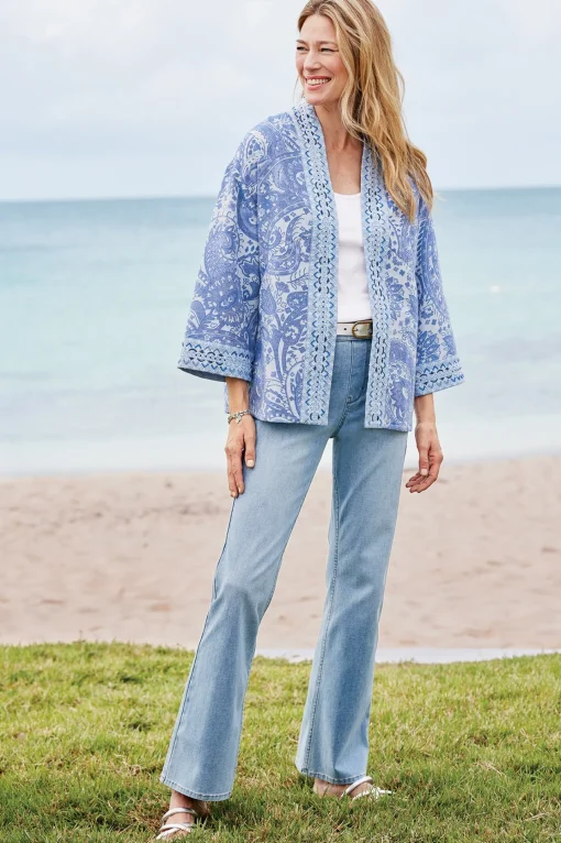 Soft Surroundings Into The Blues | Everyday Styles-Ultimate Denim Pull-On Bootcut Jeans