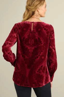 Soft Surroundings EVelvet Styles | long sleeve-Vanetta Velvet Top