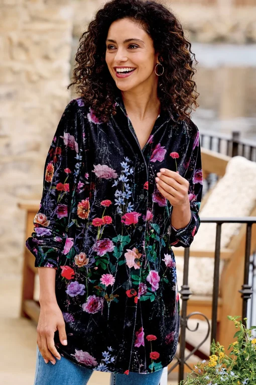Soft Surroundings Everyday Styles | EVelvet Styles-Velvet Boyfriend Tunic Shirt