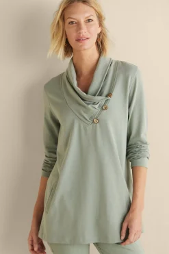 Soft Surroundings Wear Now Styles | long sleeve-Westminster Tunic Sweatshirt